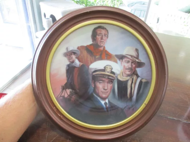 John Wayne Tribute Edition Republic Pictures Ernst Inc.plate &Holder 3385/9500