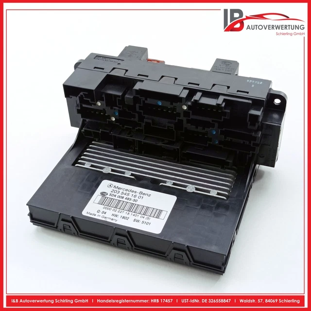 MERCEDES BENZ W203 COMBO C180 COMPRESSOR fuse box SAM module 2035451601 ...