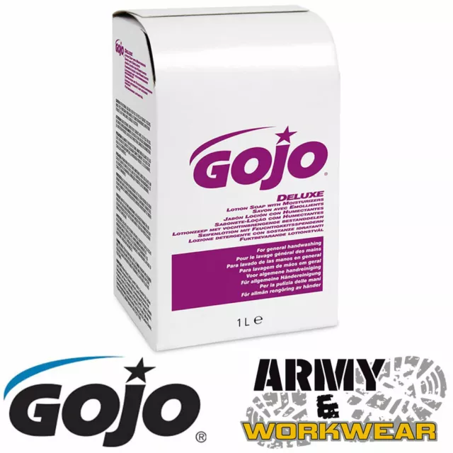 Gojo Luxe Savon Lotion avec Hydratant Vitamines A & E Distributeur Recharge