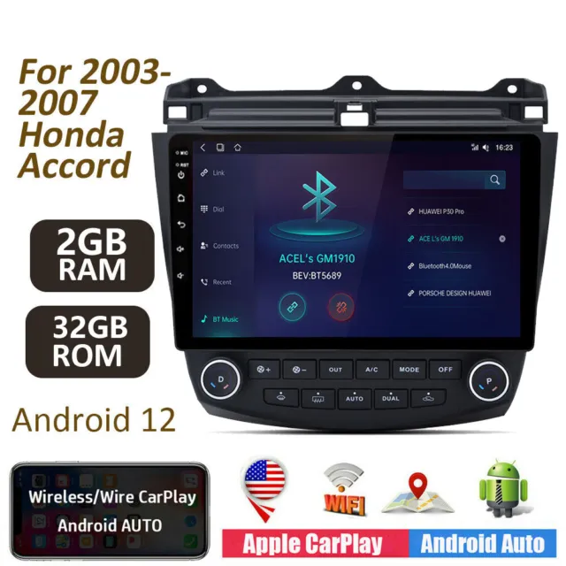 For 2003-2007 Honda Accord Touch Android 11.0 Car Stereo Radio GPS Navi WiFi