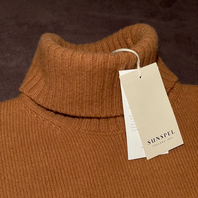 Sunspel Roll Neck Jumper / XS / RRP £295 / Merino & Cashmere