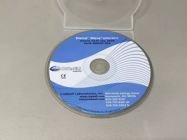 Cadwell Sierra Wave 369030-200 EMG Software Version 7.0.51 (Software Only)