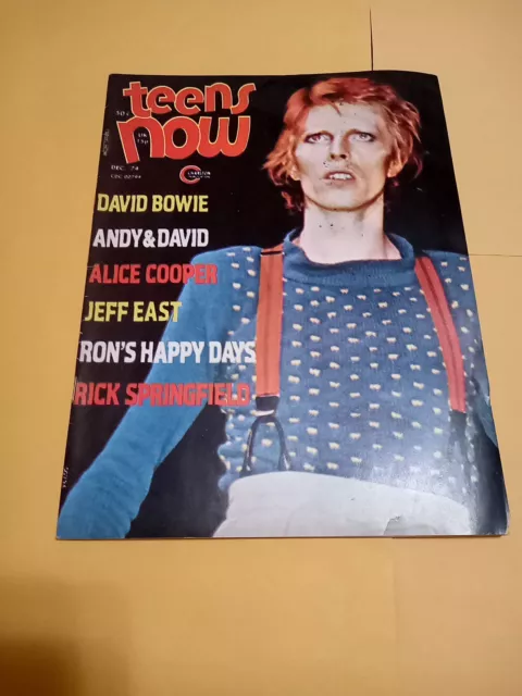 December 1974 Teens Now Magazine David Bowie Cover