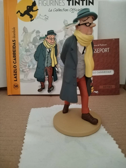 Figurine Laszlo Carreiras De Tintin - Hauteur 20-22 Cm, Modèle D'occasion Générique