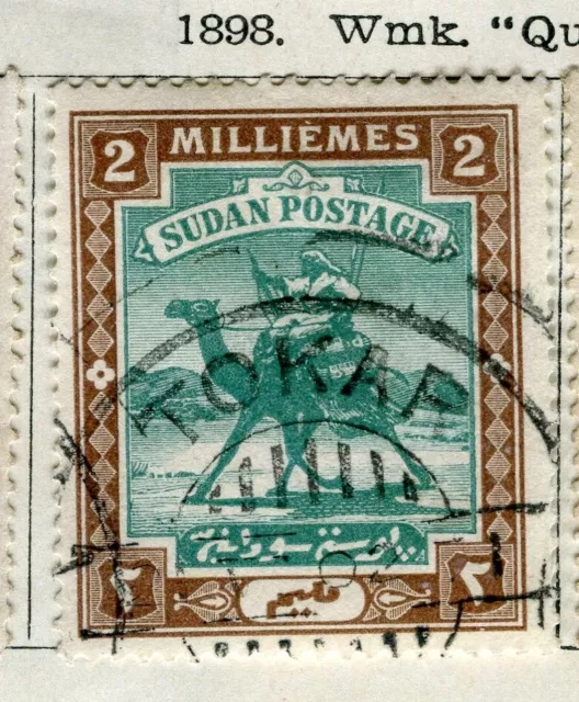 BRITISH E.AFRICA PROTECTORATE; 1898 Camel Rider issue fine used 2m. value