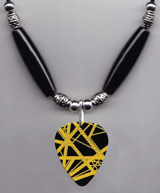 GlamRays Collana vintage a stella gotica punk stella choker rock roll chitarra strato collana per donne uomini Eboy Egirl, Nero , L