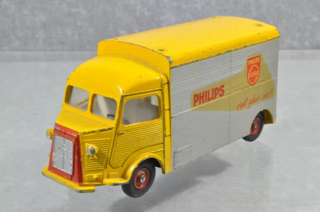 JJ884 Dinky Toys France #587 1:43 Citroën H 1200Kg Currus "Philips" - epave E/-