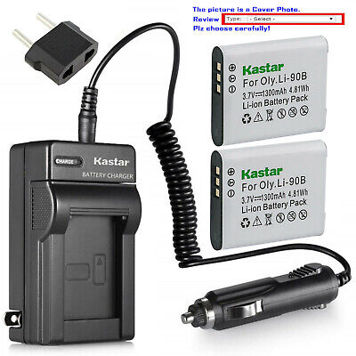 Kastar Battery AC Charger for Ricoh DB-110 DB110 & Ricoh GR III Digital Camera