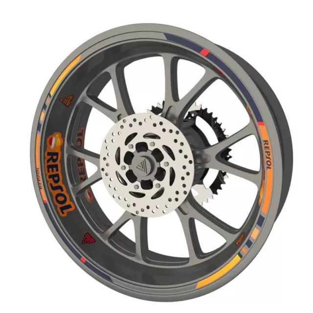 Pack déco jantes moto Repsol
