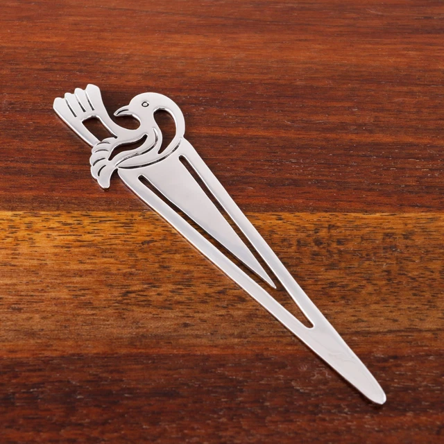Mexican Sterling Silver Bookmark Openwork Finial Bird No Monogram