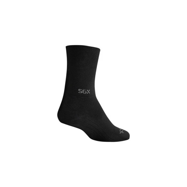 SockGuy - SGX Raceday Unisex 5 inch Breathable Bi-Cycle Riding Socks - Black