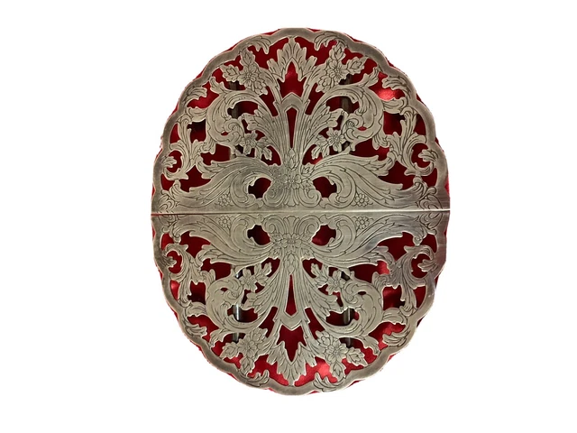 Expanding trivet silverplate Lunt
