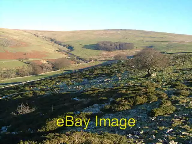 Photo 6x4 View east from Baggator Horndon Looking up the valley of the Ba c2006