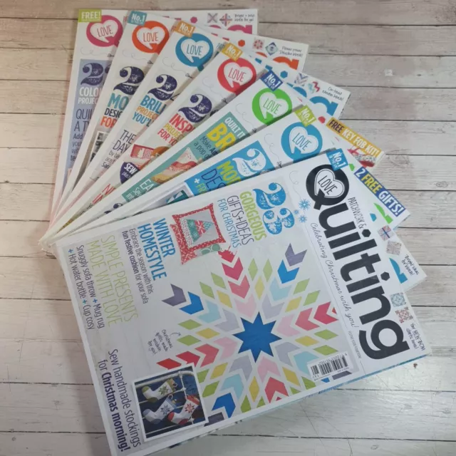 British Patchwork & Quilting Magazine Bundle - 7 issues 8-14 2013