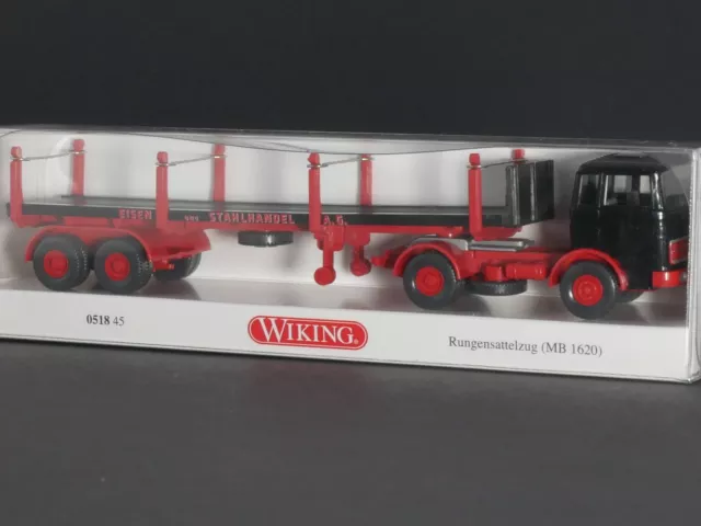 WIKING 051845 MB 1620 Runge Semitrailer Truck 1:87 New! Boxed 1701-21-18