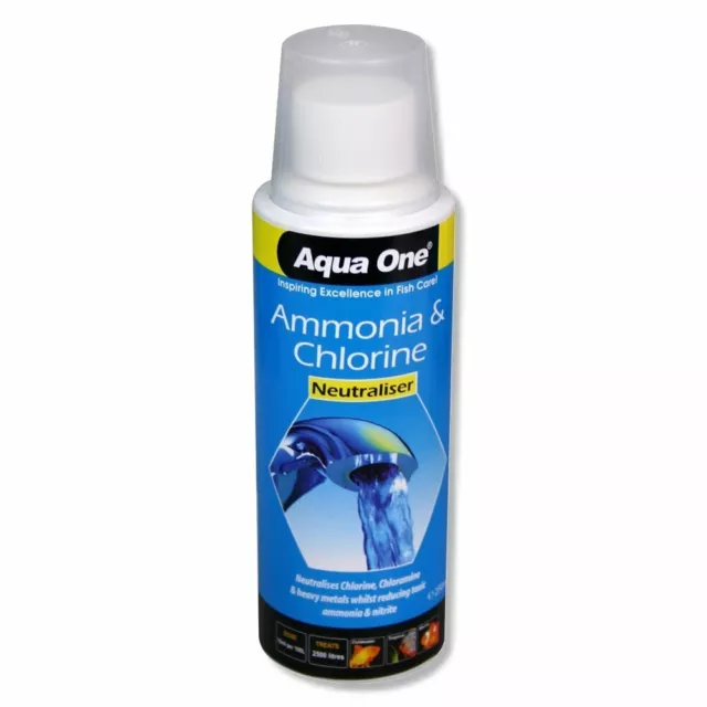 Aqua One Ammonia & Chlorine Neutraliser 250ml Treatment Water Conditioner