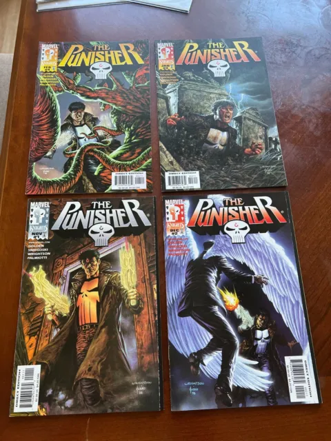 The Punisher #1, #2, #3 & #4 Marvel Knights Complete Set Bernie Wrightson
