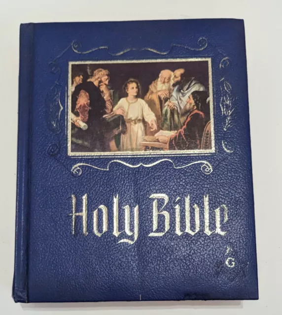 Vtg Free Masons Master Reference Holy Bible Red Letter Book