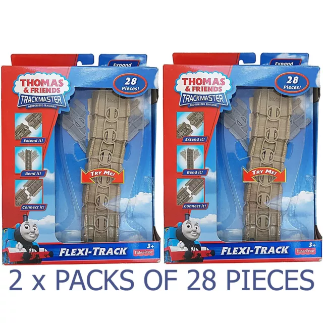 2 Thomas & Friends TrackMaster Flexi Track Expansion 28 Pce Fisher Price Railway