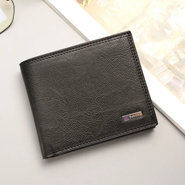 Men RFID Blocking Leather Wallet Credit Card Holder Bifold