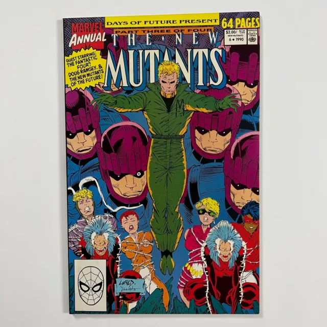 New Mutants Annual 6 Rob Liefeld 1St Appearance Shatterstar (1990, Marvel)