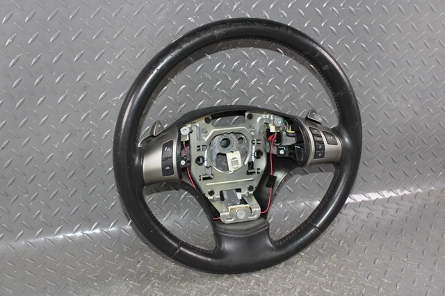 *WEAR* 06-13 C6 Black Leather Steering Wheel Paddle Shift Radio Cruise OEM