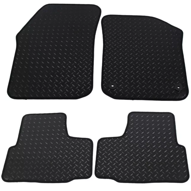 For Volkswagen VW Up 2012+ Fully Tailored 4 Piece Rubber Car Mat Set