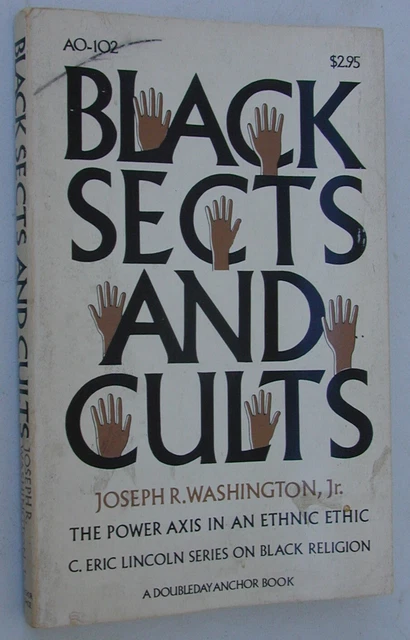 Old Original Book "Black Sects And Cults" by Joseph R. Washington Jr. Very Rare