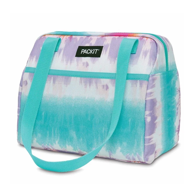NEW Packit Freezable Hampton Lunch Tote Bag Tie Dye Sorbet NEW Packit Freezable Hampton Lunch Tote Bag Tie Dye Sorbet