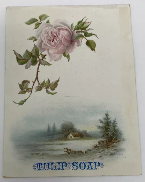 Tulip Soap Victorian Advertising Trade Card