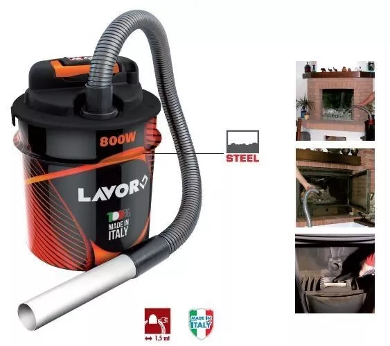 Bidone Aspiracenere Lavor Ashley 111 aspira cenere con soffiatore 800W 18 LT 2