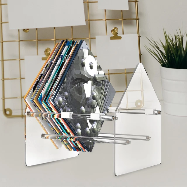 Acrylic Vinyl Record Storage Organizer Desktop Portable Multifunctional Cd