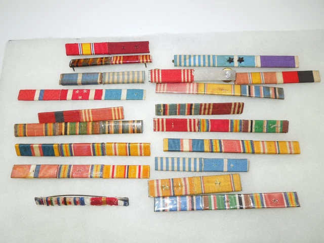Endwar Ribbons WWII - KOREAN War US Army AAF Ribbon Bars Lot EUR 65,00 - PicClick DE