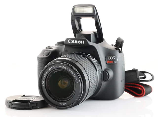 Canon EOS Rebel T7 24.1 MP Digital SLR Camera - Black (Kit with 18-55 Lens)