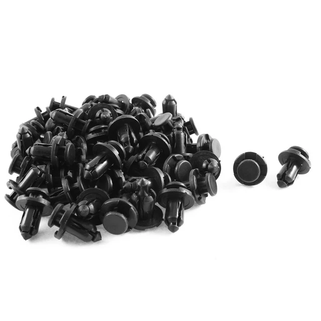50pcs 9mm Trou Rivets En Plastique Fixation Push Clips pour Voiture Auto Fender