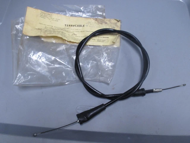 NOS Terrycable 808 Throttle Cable Husky Husqvarna Magura to 36 Bing Carburetor