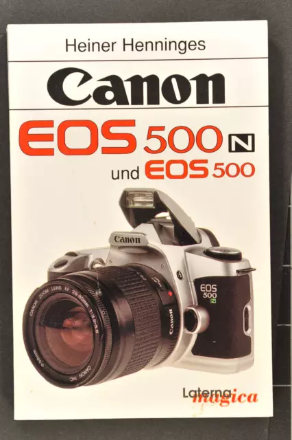 Canon EOS 500N libro di Heiner Henniges, Lanterna magica 1995, come nuovo