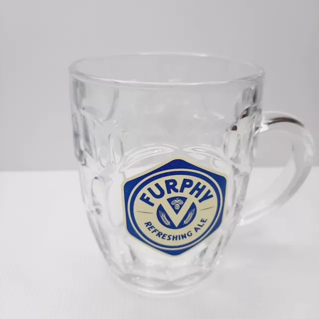 Furphy Ale High Quality Large Beer Glass Mug With Handle 12.5cm 570ml