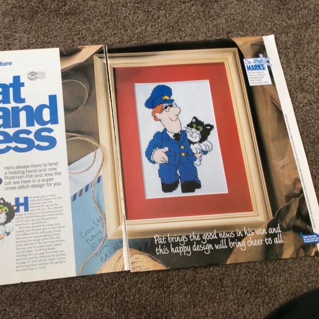 Postman Pat Sticker Chart POSTMAN PAT & Jess the cat Design cross stitch chart only/ 145 £0.99 ...