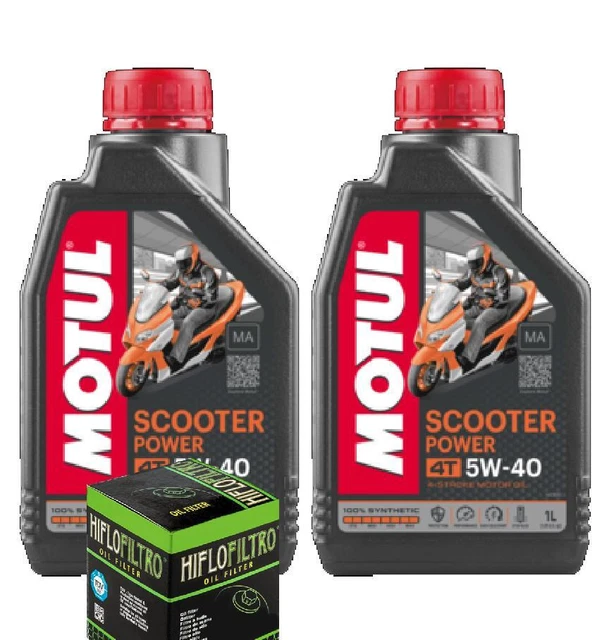 Kit Tagliando 2 Lt Olio Motul E Filtro Aprilia Atlantic 125 200 250 300
