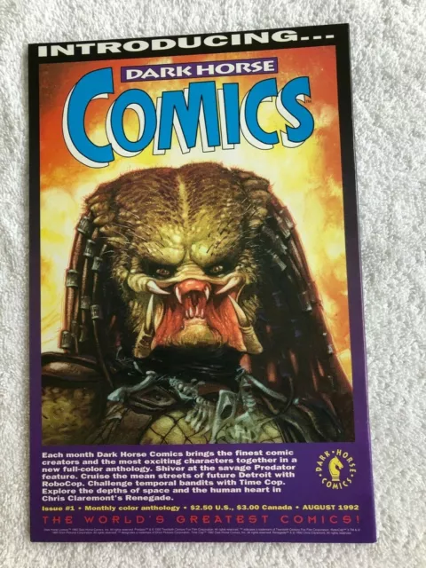 Nexus the Liberator #1 (Aug 1992, Dark Horse) VF 8.0 2