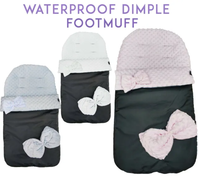 Baby Footmuff Dimple Cosy Toes Universal Stroller Buggy Pram Apron Baby Toddler