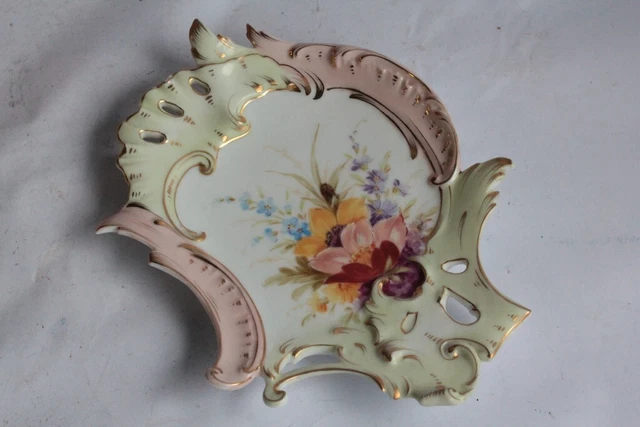 Coupelle Vide poche porcelaine Rudolstadt Volkstedt Allemagne (58896)