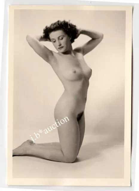 #959 ROESSLER AKTFOTO / NUDE WOMAN STUDY * Vintage 1950s Studio Photo - no PC !