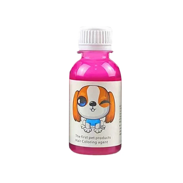 1 Set 100ml Pet Dye Cream Long Lasting Dyeing Pet Dog Cat Hair Agent Colorful