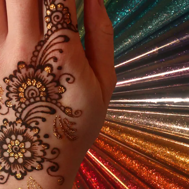 Glitter Gel Cone *BUY 3 GET 3 FREE* Henna Festival Face Tattoo Eid 12 colour! jx