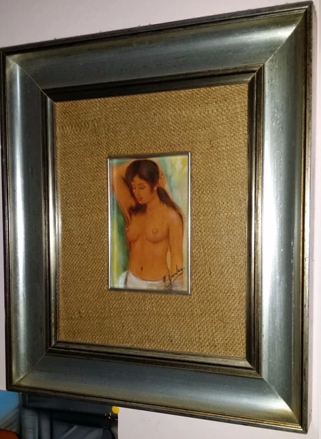 Rilievo,Dipinto,Quadro Antonio Giordano,Nudo,Olio,Originale Certificato