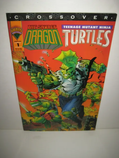 Savage Dragon Teenage Mutant Ninja Turtles Crossover (1993) Mirage - Erik Larsen