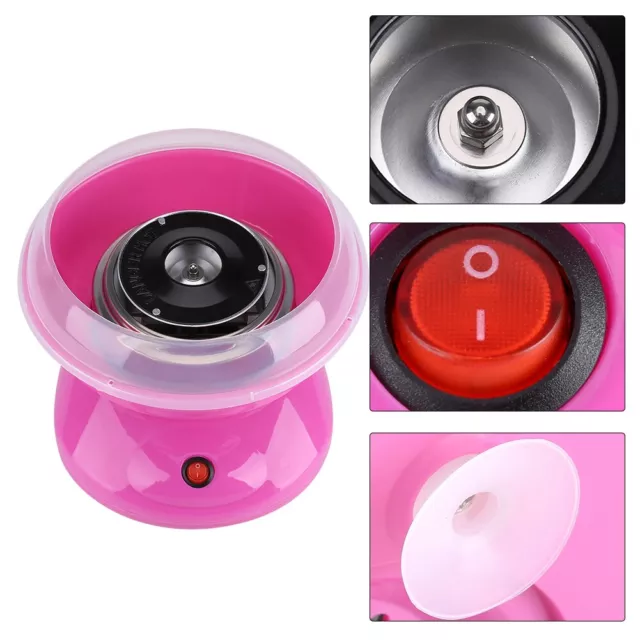 Electric Cotton Candy Maker Fairy Floss Machine  Kid Party Home Dessert Pink