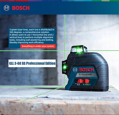 Bosch GLL3-60XG Laser Level 360 Degree High Precision Green Light 12 Line Level